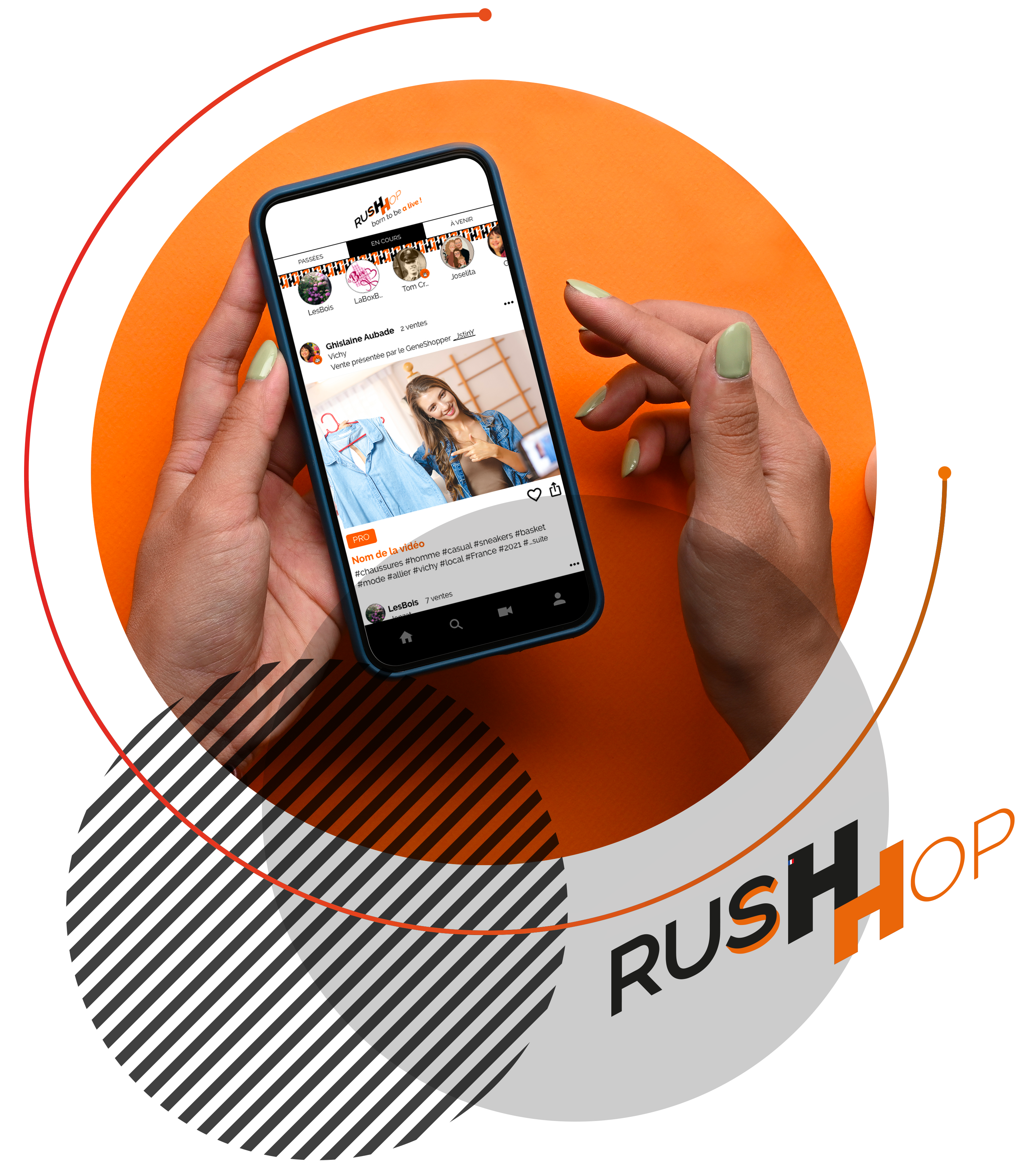 RushHop application mobil